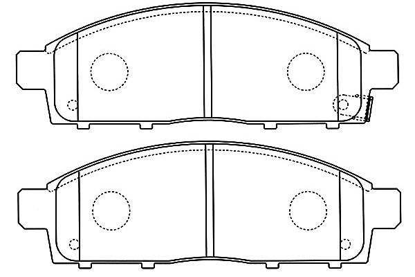 KAVO PARTS Piduriklotsi komplekt,ketaspidur BP-5552